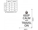 Keep Calm and Travel On Quotes Vinyl Lettering Decal